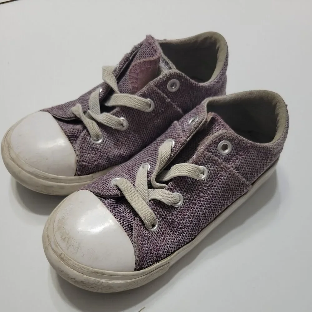 Converse Shoes Little Girls 10 Purple Chuck Taylor Star All‎ Star Sneakers Lace